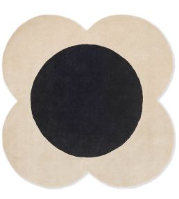 Orla Kiely Flower Spot rug Ecru/Black 158409150001 Ecru/Black