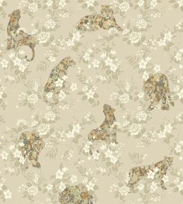 Flowered Felines Mural by Eijffinger Beige / Sand