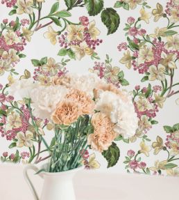 Flowery Wallpaper by Coordonne White