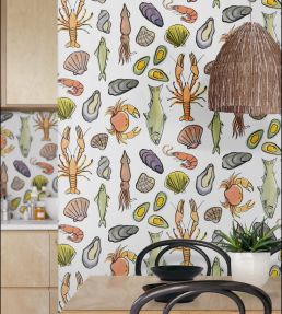 Frutti di Mare Wallpaper by Mini Moderns Multi