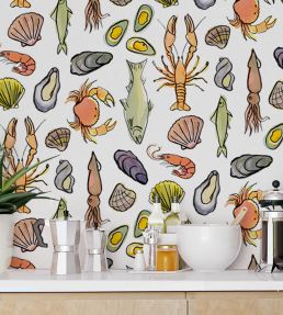Frutti di Mare Wallpaper by Mini Moderns Multi