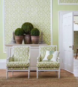 Garden Plan Wallpaper by Sanderson Garden Green