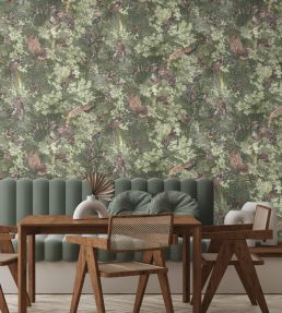 Gentlemen Birds Wallpaper by Brand McKenzie Woodland