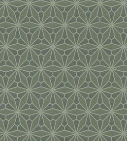 Geo Floral Wallpaper by Eijffinger Green