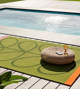 Orla Kiely Giant Linear Stem Outdoor rug Seagrass 460607-140200 Seagrass