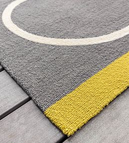 Orla Kiely Giant Linear Stem Outdoor rug Slate 460605-140200 Slate