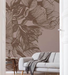 Giant Peonies Mural by Coordonne Cacao