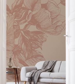 Giant Peonies Mural by Coordonne Nude