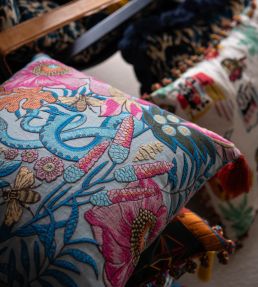 Giardino Segreto Fabric by MINDTHEGAP Blue/Pink