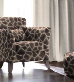 Giraffe Fabric by Arley House Chocolate
