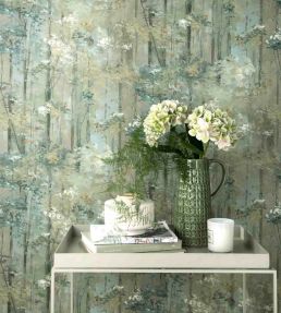 Glade Wallpaper in Moss by 1838 Wallcoverings | Jane Clayton