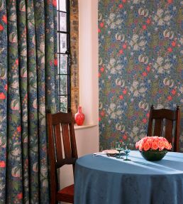 Golden Lily Minor Fabric by Morris & Co Floral and Botanical