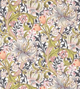 Golden Lily Wallpaper by Morris & Co Espresso