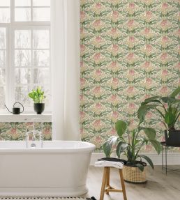 Tulip & Jasmine Wallpaper by GP & J Baker Emerald