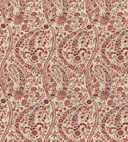 Bukhara Paisley Fabric by GP & J Baker Red