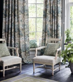 Pomegranate Fabric by GP & J Baker Green