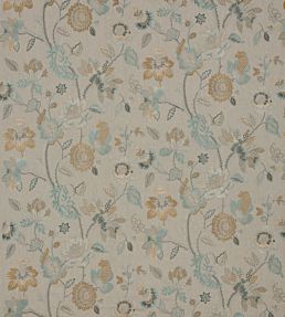 Dryden Fabric by GP & J Baker Aqua/Bronze
