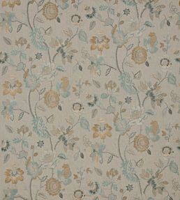 Dryden Fabric by GP & J Baker Aqua/Bronze