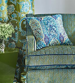 Winton Fabric by GP & J Baker Grey/Mustard
