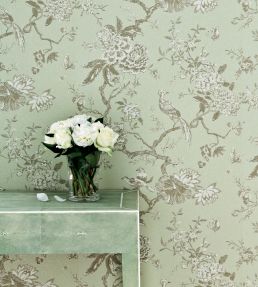 Oriental Bird Wallpaper by GP & J Baker Ivory