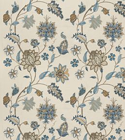 Bakers Indienne Embroidery Fabric by GP & J Baker Soft Blue