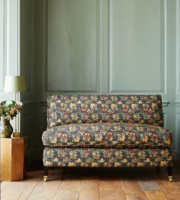Meadow Fruit Fabric by GP & J Baker Charcoal/Green