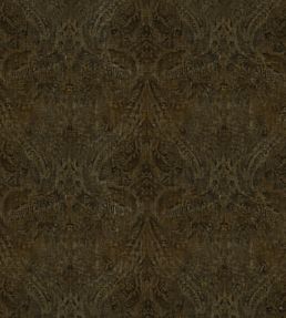 Royal Damask Velvet Fabric by GP & J Baker Bronze