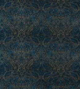 Royal Damask Velvet Fabric by GP & J Baker Sapphire