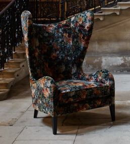 Royal Garden Velvet Fabric by GP & J Baker Quartz