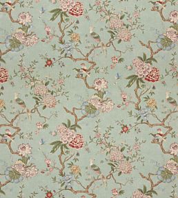 Oriental Bird Signature Fabric by GP & J Baker Eau De Nil