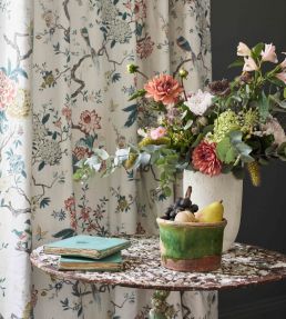 Oriental Bird Signature Fabric by GP & J Baker Eau De Nil