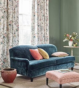 Oriental Bird Signature Fabric by GP & J Baker Eau De Nil