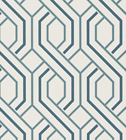 Parterre Wallpaper by GP & J Baker Indigo