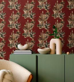 Grand Canyon Wallpaper by Coordonne Aubergine
