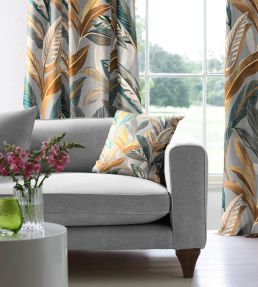 Grand Oasis Fabric by Arley House Slate