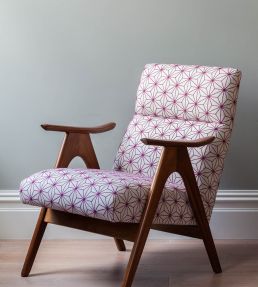 Grande Etoile Fabric by Vanderhurd Cloud/Cream