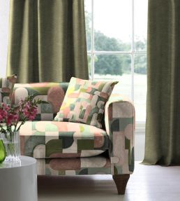 Grande Ikon Fabric by Arley House Pink Jade