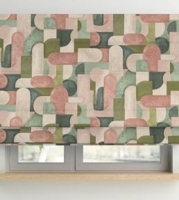 Grande Ikon Fabric by Arley House Pink Jade