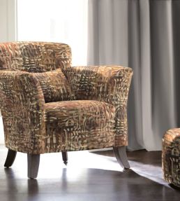 Grande Prism Fabric by Arley House Rust