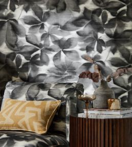 Grounded Wallpaper by Harlequin Black Earth / Parchment