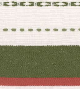 Handwerklich Fabric by MINDTHEGAP White/Red/Green