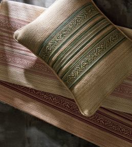 Hanover Stripe Fabric by Zoffany Tuscan Pink