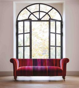 Amazilia Velvets Fabric by Harlequin Papaya/Raspberry/Loganberry