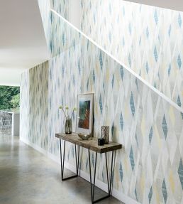 Vertices Wallpaper by Harlequin Blush/Clay