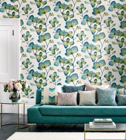 Kienze Wallpaper by Harlequin Ochre / Steel