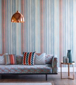 Spectro Stripe Wallpaper by Harlequin Litchen / Graphite
