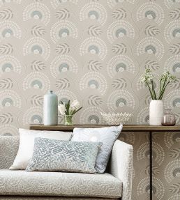 Louella Wallpaper by Harlequin Linen/Silver