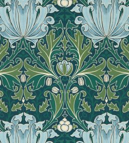 Helena Wallpaper by Morris & Co Indigo/Boughs