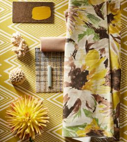 Helianthus Fabric by Harlequin Sunflower / Grass / Awakening