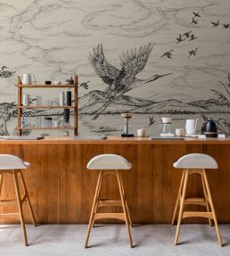 Herons Poetry Mural by Coordonne Nacre